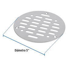 Cargar imagen en el visor de la galería, REJILLA DE ACERO INOXIDABLE 5', CIERRE CON TORNILLOS, FOSET 46047 *