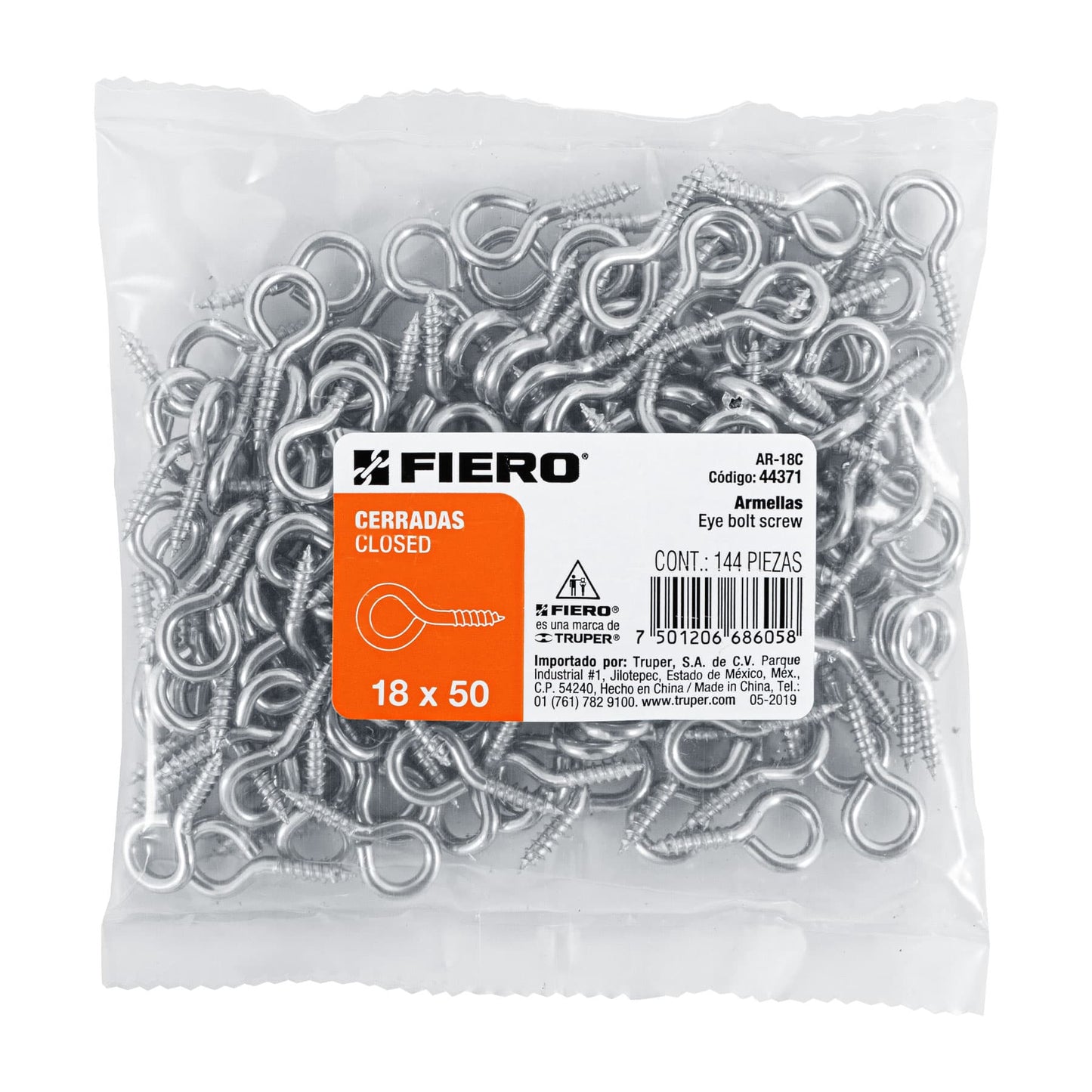 BOLSA CON 144 ARMELLAS CERRADAS DE 18 X 50, FIERO 44371