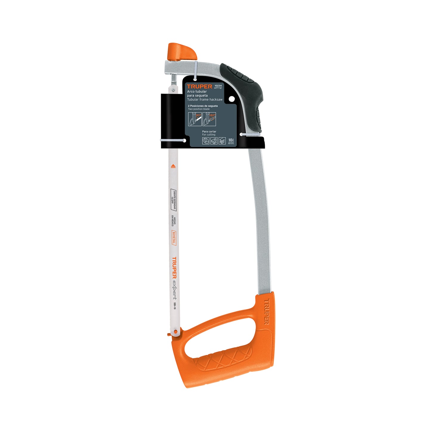 Arco 12" profesional tubular de acero para segueta, TRUPER 10234