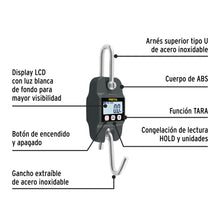 Cargar imagen en el visor de la galería, BÁSCULA ELECTRÓNICA COLGANTE 300 KG, DE PILAS, PRETUL 29918 *