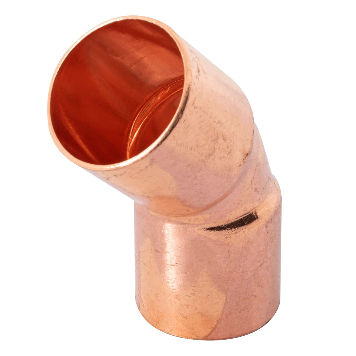 Codo 45° de cobre de 1/2", Foset