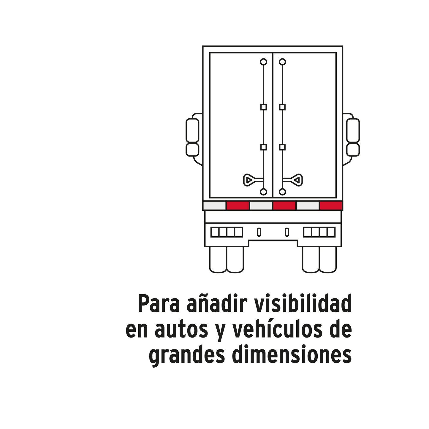 ROLLO DE 9 M X 2'' DE CINTA REFLEJANTE DE PVC, TRUPER 101683 P