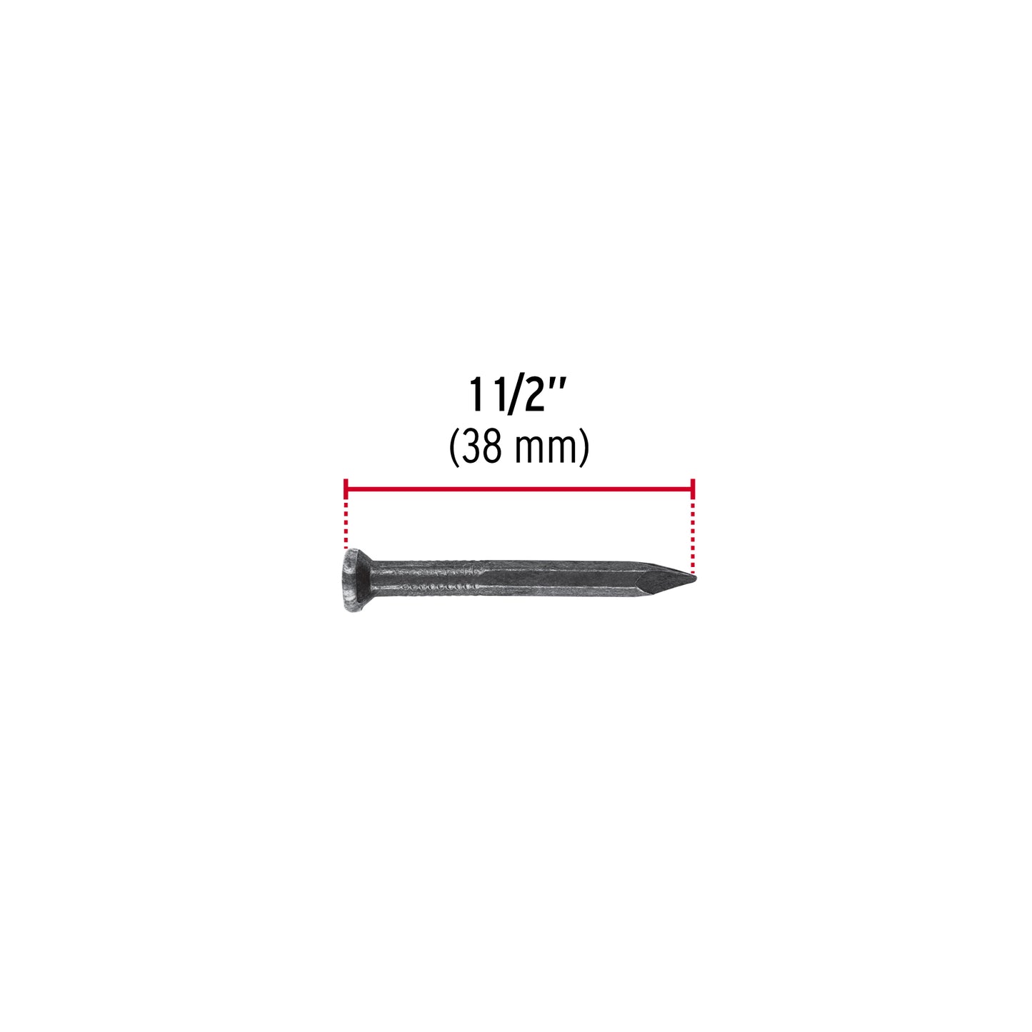 Blíster con 20 clavos negros para concreto 1-1/2", FIERO 40223