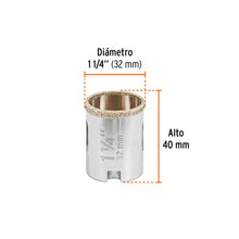 Cargar imagen en el visor de la galería, BROCASIERRA DIAMANTE 1-1/4" BORDE CONTINUO, TRUPER 17128 P