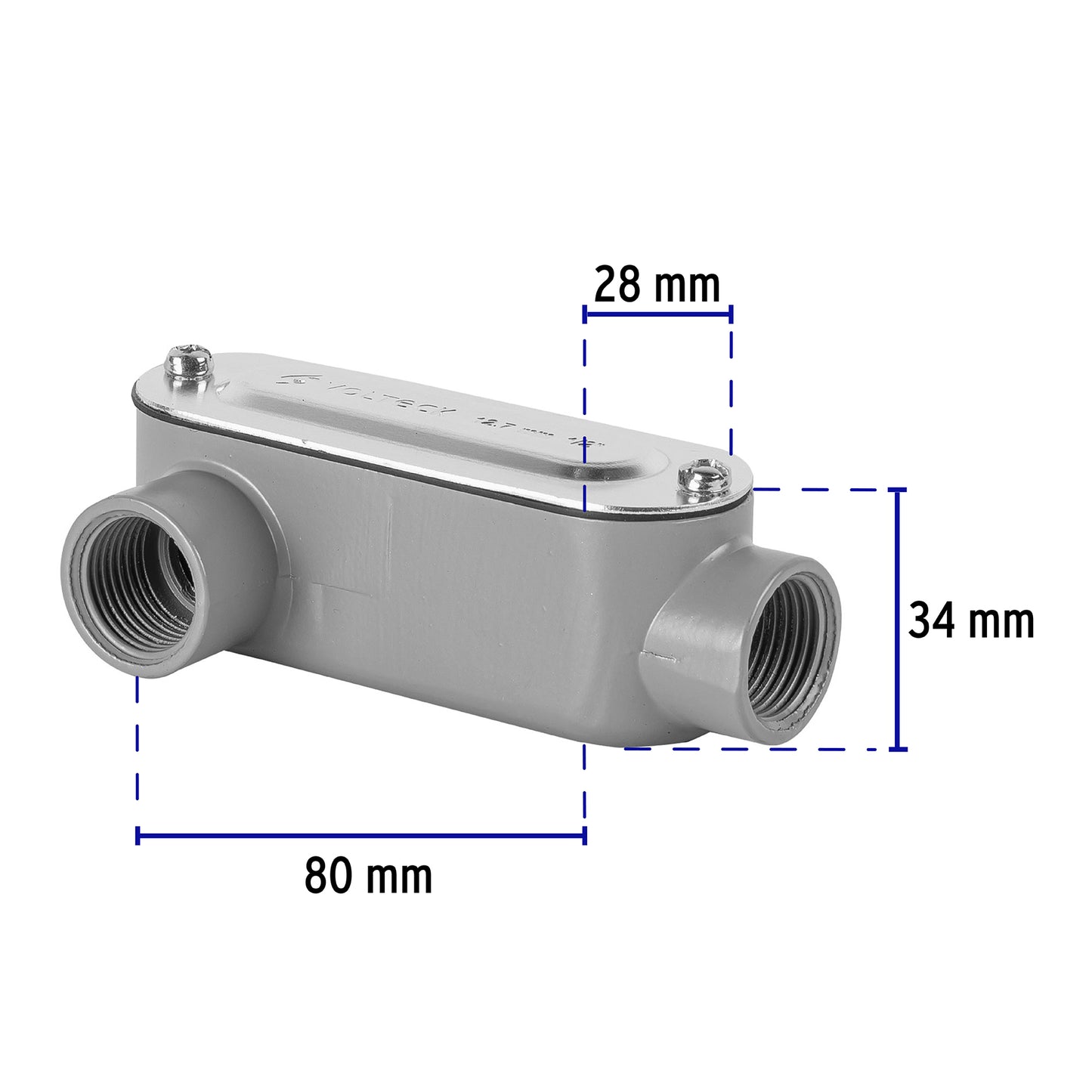 CONDULET 1/2" CONEXIÓN TIPO LR, VOLTECK 46973 *
