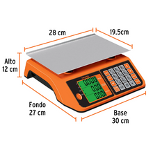 Cargar imagen en el visor de la galería, BASCULA ELCTRONICA MULTIFUNCIONES CAPACIDAD 20KG, TRUPER 102651 *
