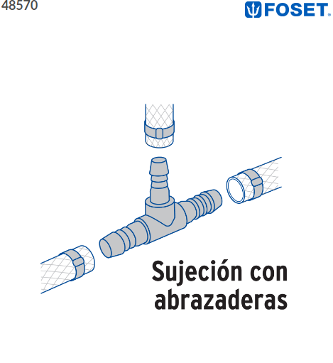 TEE INSERCIÓN 3/4'' DE POLIPROPILENO, FOSET 48570 N