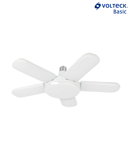 LÀMPARA DE LED 50W, TIPO VENTILADOR CON 5 ASPAS AJUSTABLES 29006 P
