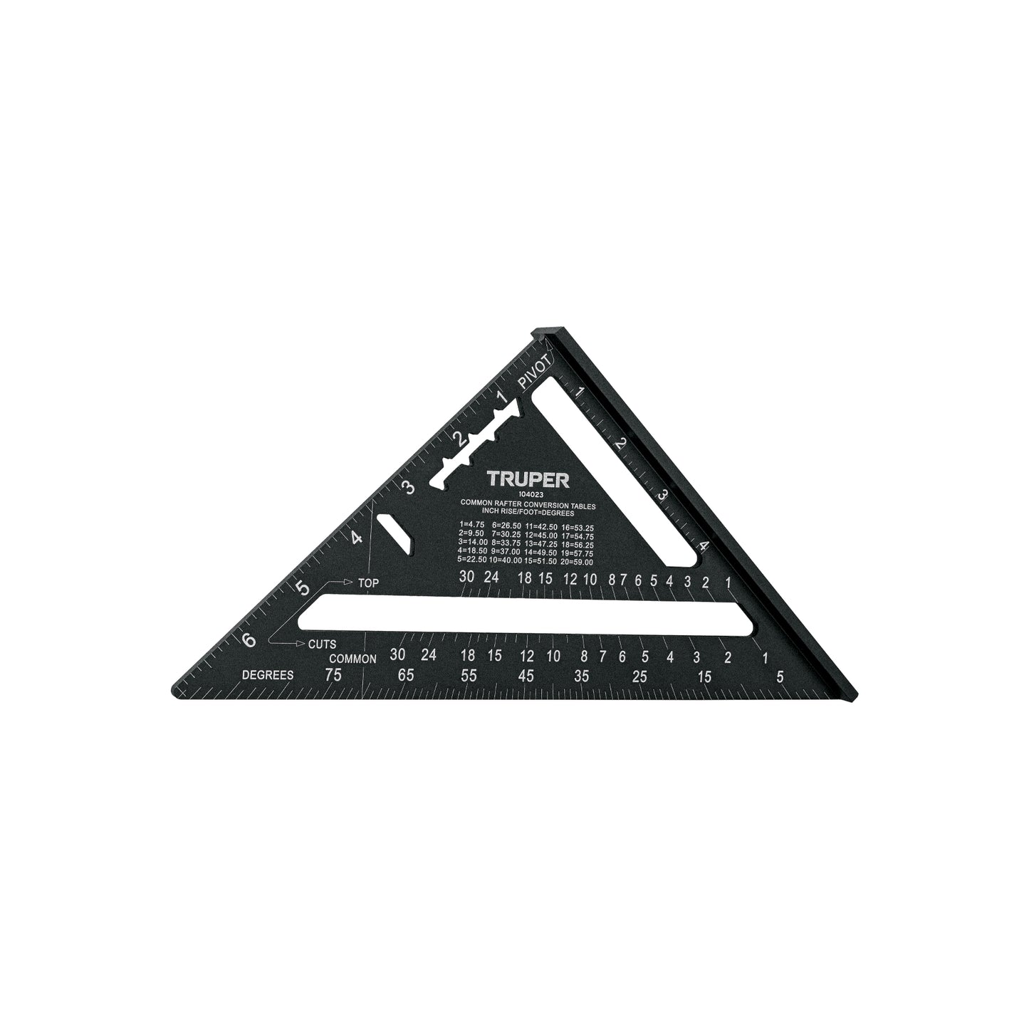 ESCUADRA 7'' COLOR NEGRO P/ MUROS DE YESO 104023 *