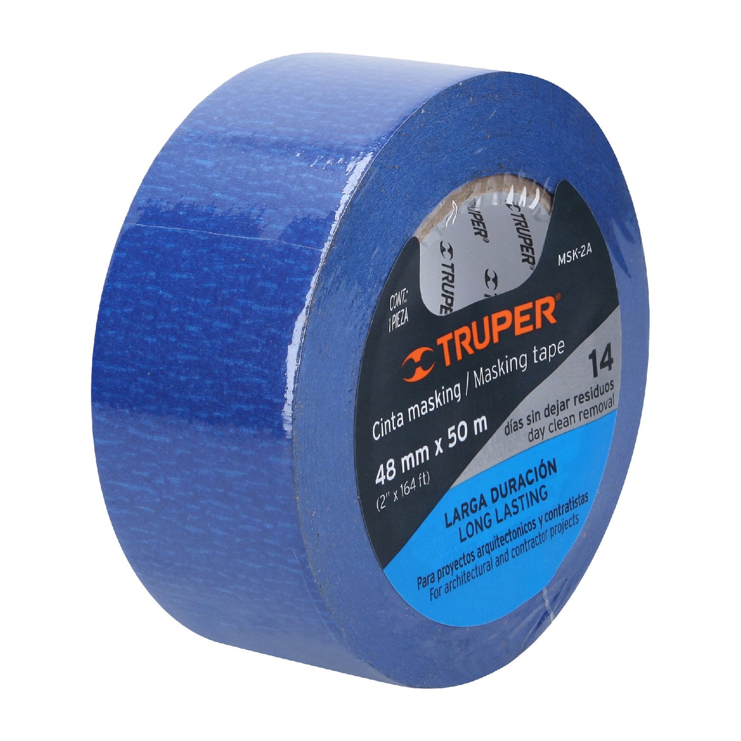 CINTA MASKING TAPE AZUL DE 2' X 50 M PARA PINTOR, TRUPER 12624 *