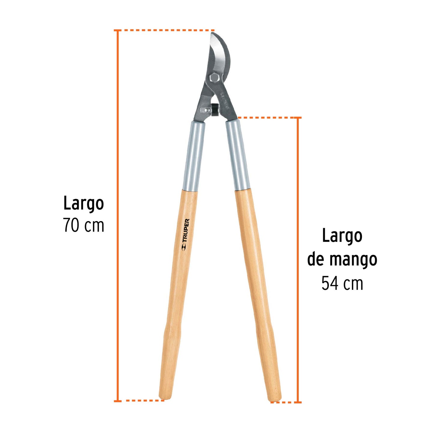 TIJERA PARA RAMAS 70CM CLASSIC MANGOS DE MADERA, TRUPER 18380 *