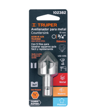 Cargar imagen en el visor de la galería, AVELLANADOR HSS CAMBIO RÁPIDO 3/4'', TRUPER 102382 N