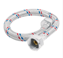 Cargar imagen en el visor de la galería, MANGUERA ALUMINIO 35CM PARA WC, 1/2'' X 7/8'', FOSET BASIC 26022 *