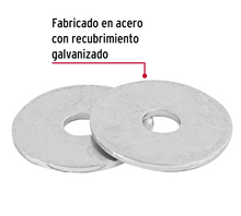 Cargar imagen en el visor de la galería, BOLSA CON 1 KG DE ARANDELAS PLANAS DE 3/16", FIERO 44542 *