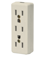 Cargar imagen en el visor de la galería, MULTICONTACTO TRIPLE PARA EXTENSIÓN, 2 POLOS + TIERRA 46813 *