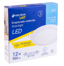 Cargar imagen en el visor de la galería, LUMINARIO EMPOTRABLE REDONDO 12W, LUZ DE DÌA 48547 *