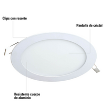 Cargar imagen en el visor de la galería, LUMINARIO EMPOTRABLE REDONDO 12W, LUZ DE DÌA 48547 *
