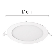 Cargar imagen en el visor de la galería, LUMINARIO EMPOTRABLE REDONDO 12W, LUZ DE DÌA 48547 *