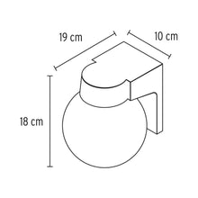 Cargar imagen en el visor de la galería, ARBOTANTE DE PARED, TIPO GLOBO 47286 *