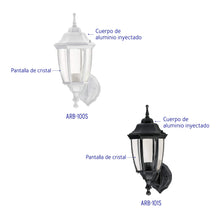 Cargar imagen en el visor de la galería, ARBOTANTE TIPO FAROL SUSPENDIDO NEGRO 47289 *