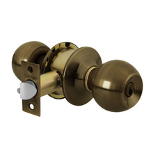 Cargar imagen en el visor de la galería, CERRADURA DE POMO LATON ANTIGUO "RECAMARA" 23564 *