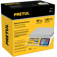 Cargar imagen en el visor de la galería, BÁSCULA ELECTRÓNICA CAPACIDAD 40 KG, PRETUL 29966 *