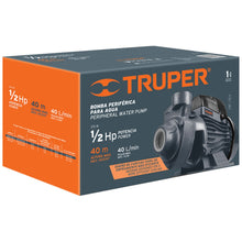 Cargar imagen en el visor de la galería, BOMBA ELÉCTRICA PERIFÉRICA PARA AGUA 1/2 HP 12111 *