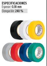 Cargar imagen en el visor de la galería, CINTA DE AISLAR 18M X 19MM