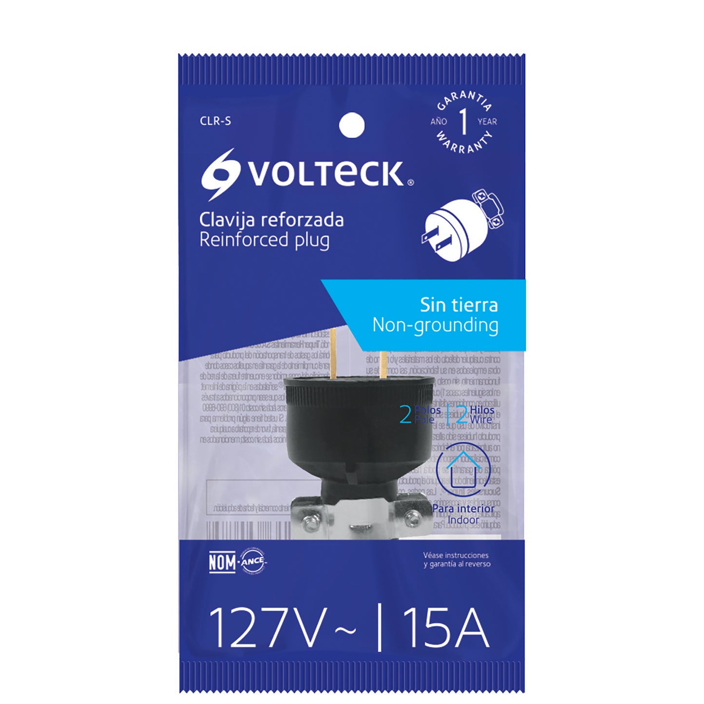 CLAVIJA INDUSTRIAL REFORZADA POLARIZADA, VOLTECK 46201 *