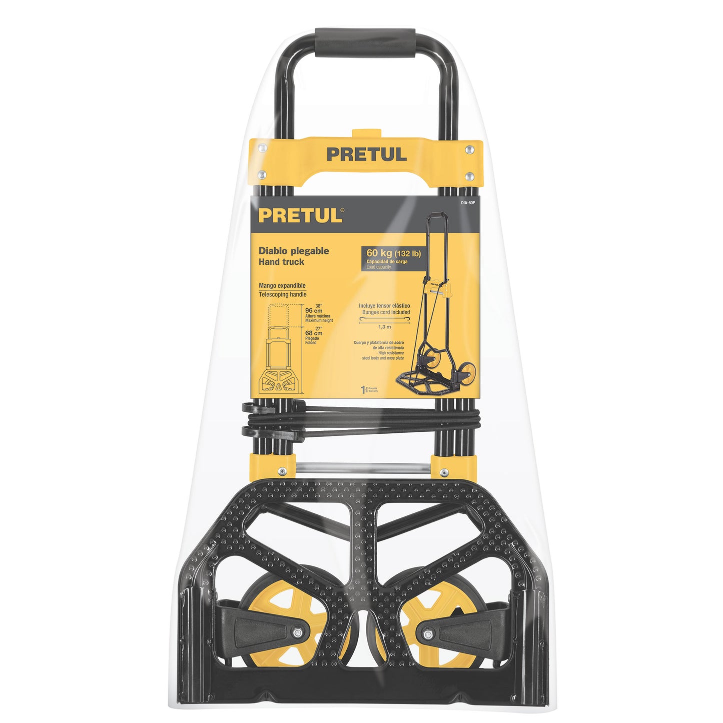 DIABLO DE CARGA, PLEGABLE, ACERO, 60 KG, PRETUL 26029 *