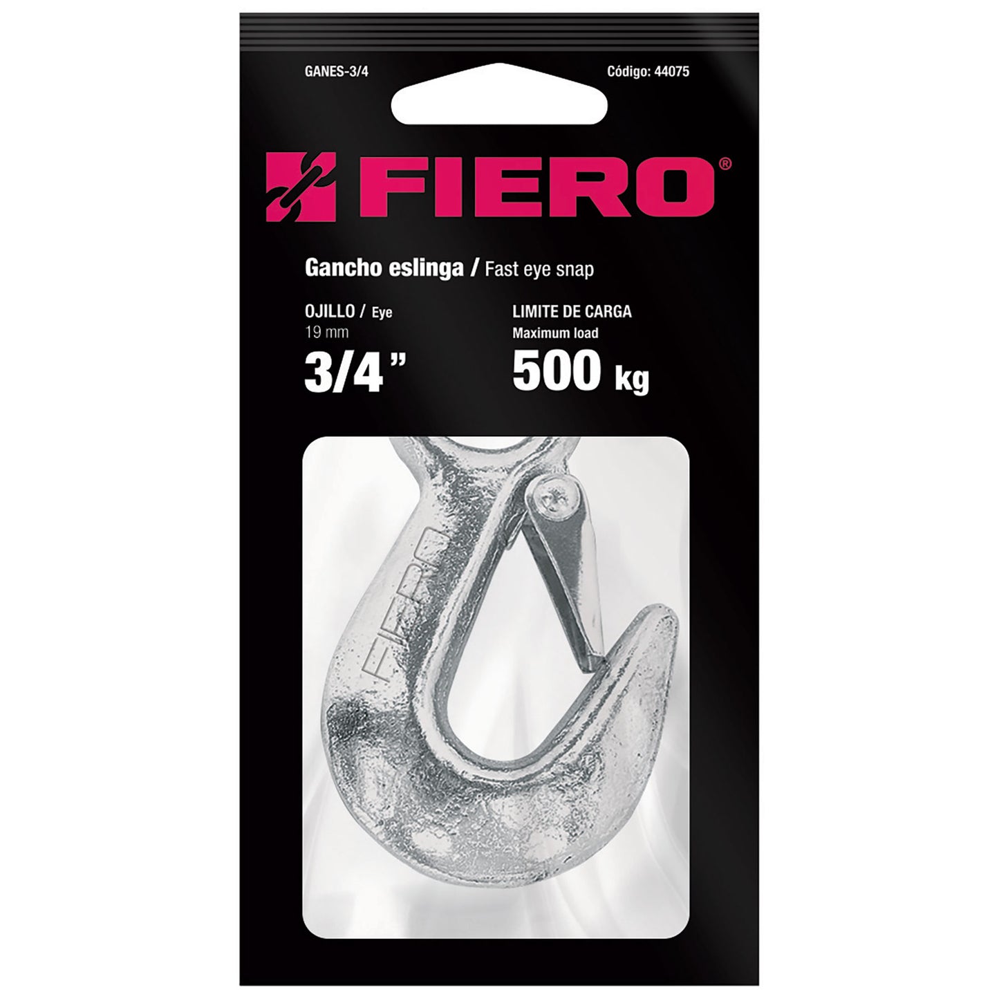 GANCHO ESLINGA PARA CABLE DE 3/4"