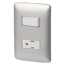 Cargar imagen en el visor de la galería, PLACA ARMADA CONTACTO E INTERRUPTOR, LÍNEA ITALIANA