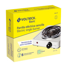 Cargar imagen en el visor de la galería, PARRILLA ELÉCTRICA 1 QUEMADOR, CUADRADA, VOLTECK BASIC 23031 *