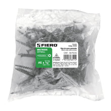 Cargar imagen en el visor de la galería, BOLSA CON 100 PIJAS MULTIUSOS #6 X 1/2'' FIERO 44335 *