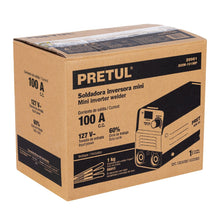 Cargar imagen en el visor de la galería, SOLDADORA INVERSORA MINI, 100A, 127V, PRETUL 29961 N