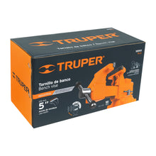 Cargar imagen en el visor de la galería, TORNILLO DE BANCO 5'' USO INDUSTRIAL DE HIERRO NODULAR 18593 N