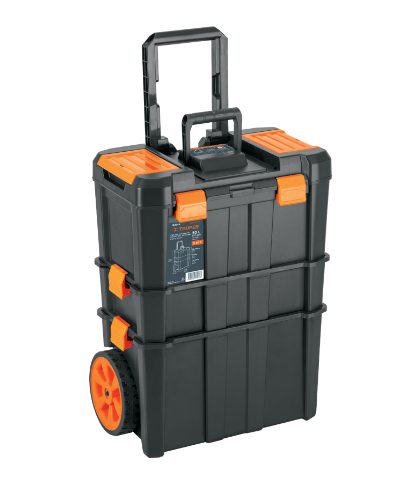 CAJA PARA HERRAMIENTAS 19'' X 3'' 3 EN 1 DESMONTABLE CON RUEDAS 102644 *