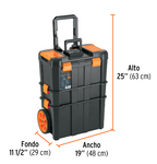 CAJA PARA HERRAMIENTAS 19'' X 3'' 3 EN 1 DESMONTABLE CON RUEDAS 102644 *