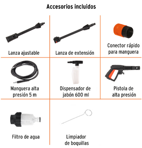 HIDROLAVADORA ELECTRICA COMPACTA 1600 PSI, TRUPER 102795 *