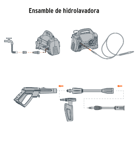HIDROLAVADORA ELECTRICA COMPACTA 1600 PSI, TRUPER 102795 *