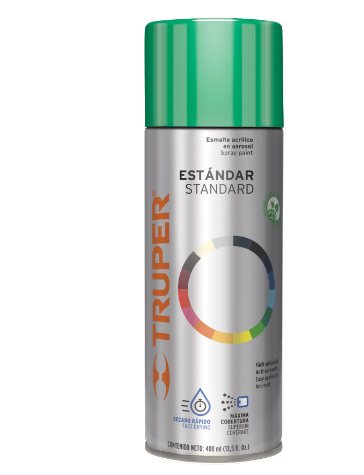 PINTURA EN AEROSOL, VERDE HOJA, BOTE TRADICIONAL, 400ML 102832 P