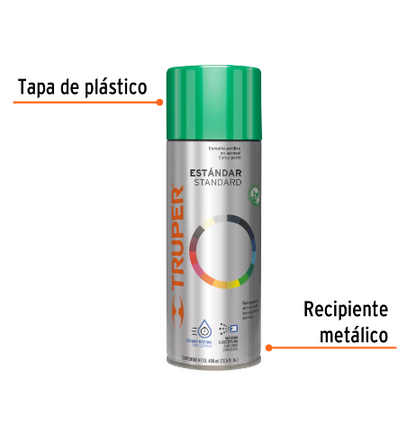 PINTURA EN AEROSOL, VERDE HOJA, BOTE TRADICIONAL, 400ML 102832 P