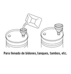 EMBUDO PLÁSTICO 500ML, CUELLO FLEXIBLE CON FILTRO, TRUPER 11207 *