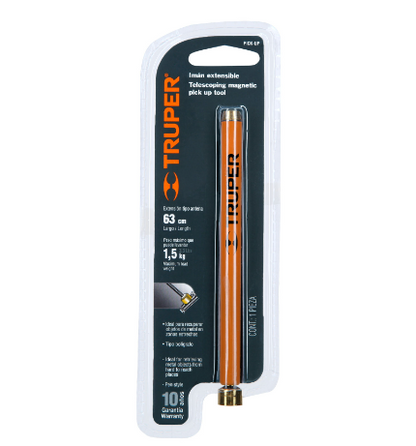 IMÁN EXTENDIBLE DE ACERO INOXIDABLE, 1.5KG, TRUPER 14140 P