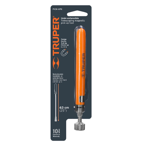 IMÁN EXTENDIBLE DE ACERO INOXIDABLE, 3.6KG, TRUPER 15325 P