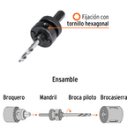 MANDRIL ZANCO 7/16'' PARA BROCASIERAAS BIMENTÁLICAS, EXPERT 18123 *