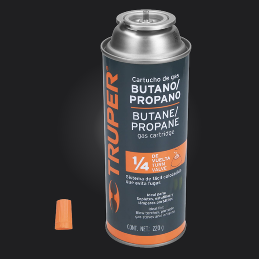 GAS BUTANO 220 GR 1/4 DE VUELTA 11920 *