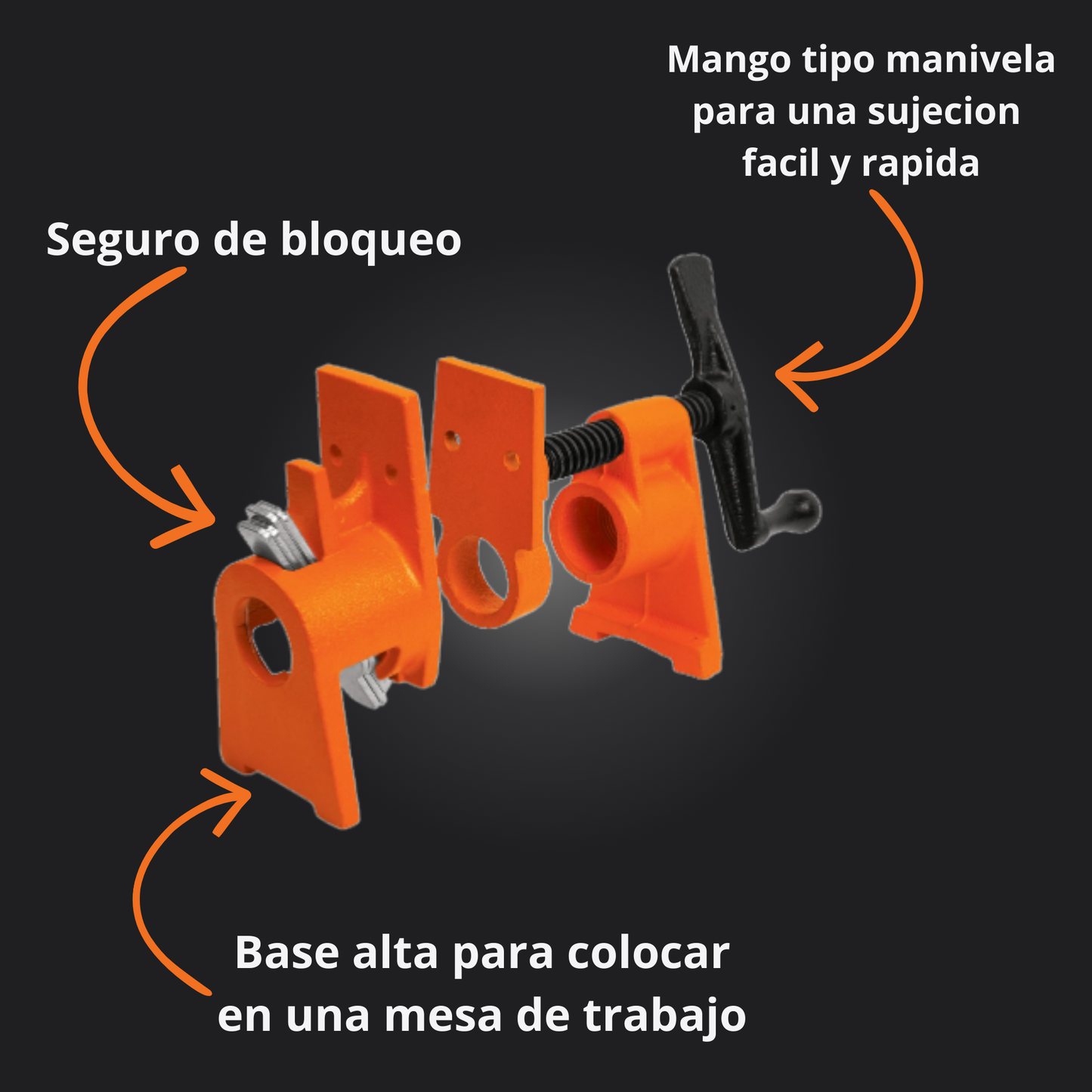 SARGENTO DE TUBO 3/4", TRUPER 17740 *