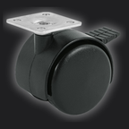 RODAJA TIPO YOYO DE 50 MM CON PLACA, CON FRENO, FIERO  44389 *