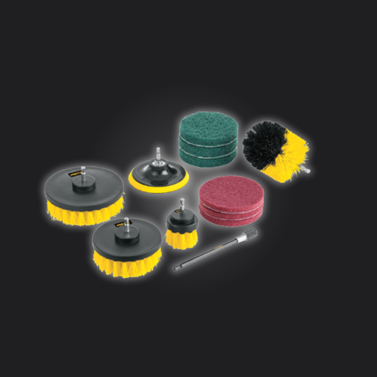 JUEGO 12 ACCESORIOS DE LIMNPIEZA Y ASENTADO P/TALADRO, PRETUL 27191 P